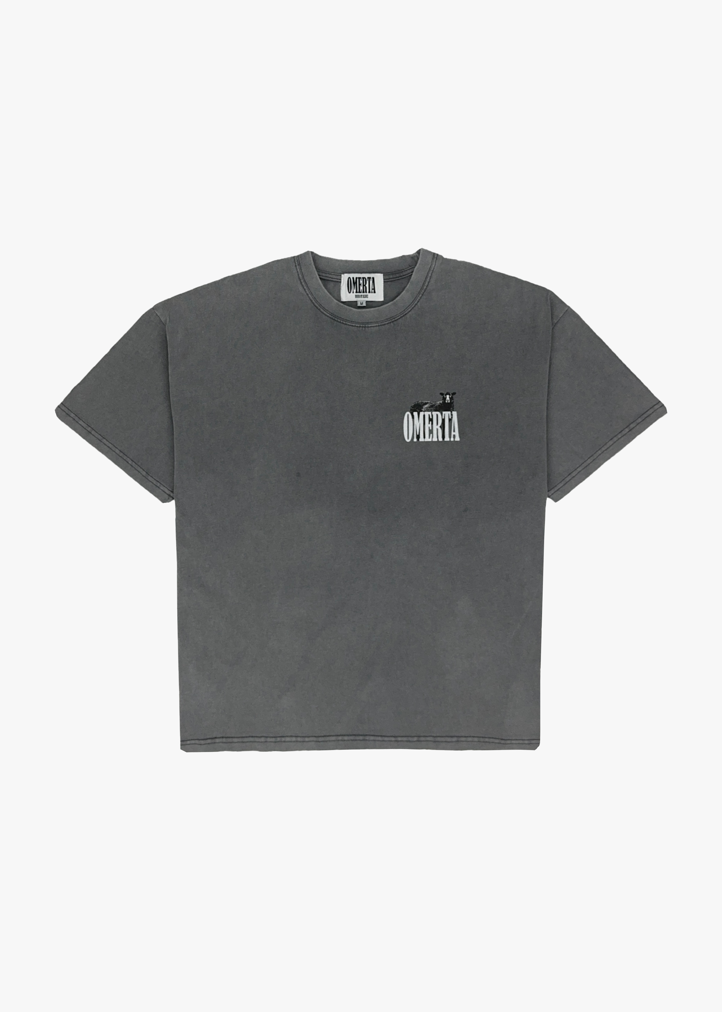 Full front view of the Different Breed Tee - OMERTA.